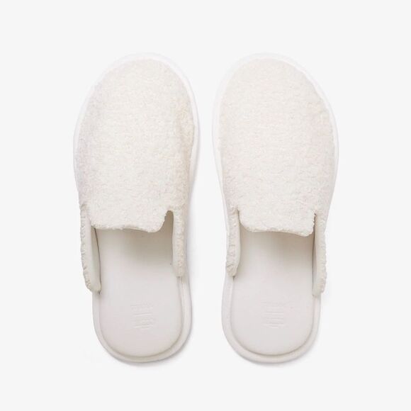LUSSO Draper Bouclé Slippers in Thuma Ivory - Picture 3 of 5